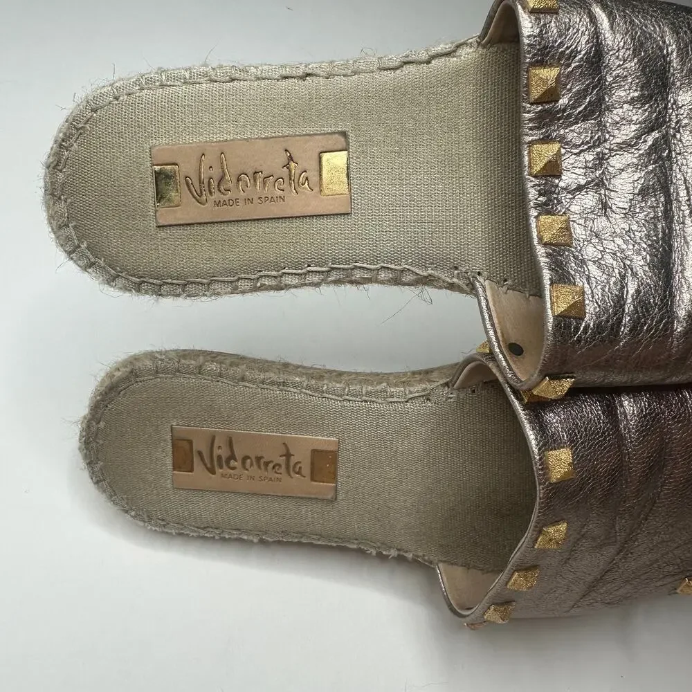Vidorreta Leather Studded Sandals